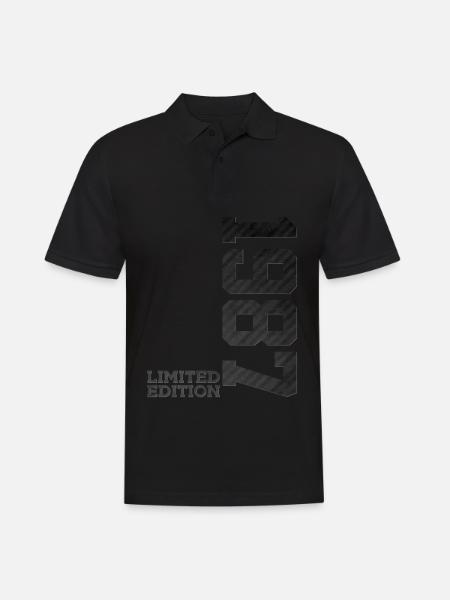 39TH BIRTHDAY LIMITED EDITION 1987 - Men's Polo Shirt - black