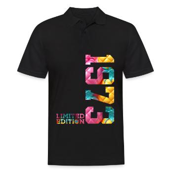 53RD BIRTHDAY LIMITED EDITION 1973 - Men's Polo Shirt - black - Front - Kai (181cm)