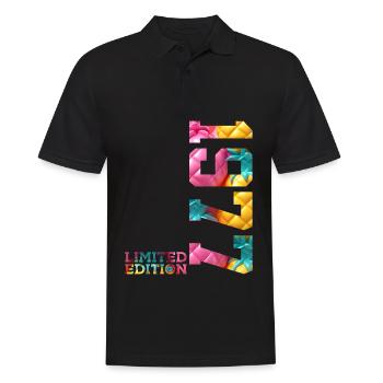 49TH BIRTHDAY LIMITED EDITION 1977 - Men's Polo Shirt - black - Front - Kai (181cm)