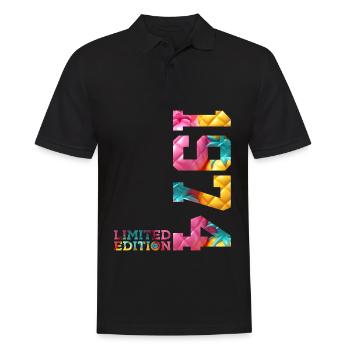 52ND BIRTHDAY LIMITED EDITION 1974 - Men's Polo Shirt - black - Front - Kai (181cm)