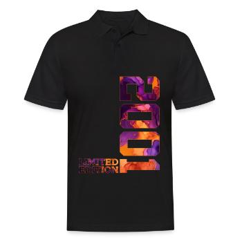 LIMITED EDITION 2001 25 YEARS 25TH BIRTHDAY - Men's Polo Shirt - black - Front - Kai (181cm)
