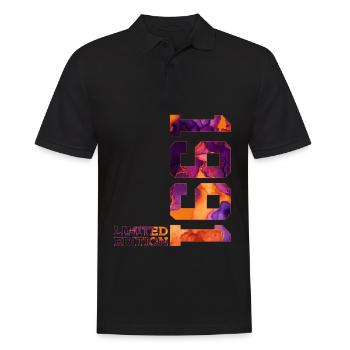 LIMITED EDITION 1991 35 YEARS 35TH BIRTHDAY - Men's Polo Shirt - black - Front - Kai (181cm)