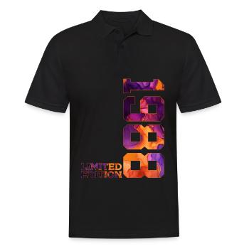 LIMITED EDITION 1988 38 JAHRE 38. GEBURTSTAG - Männer Poloshirt - Schwarz - Vorne - Kai (181cm)
