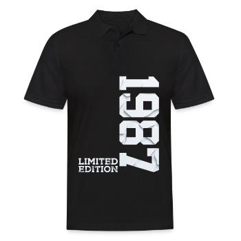39TH BIRTHDAY LIMITED EDITION 1987 - Men's Polo Shirt - black - Front - Kai (181cm)