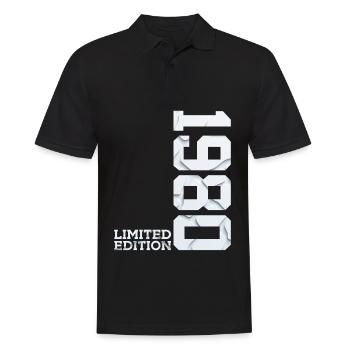46TH BIRTHDAY LIMITED EDITION 1980 - Men's Polo Shirt - black - Front - Kai (181cm)