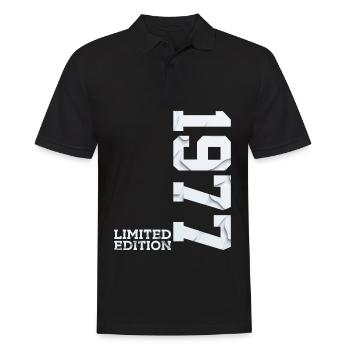 49TH BIRTHDAY LIMITED EDITION 1977 - Men's Polo Shirt - black - Front - Kai (181cm)