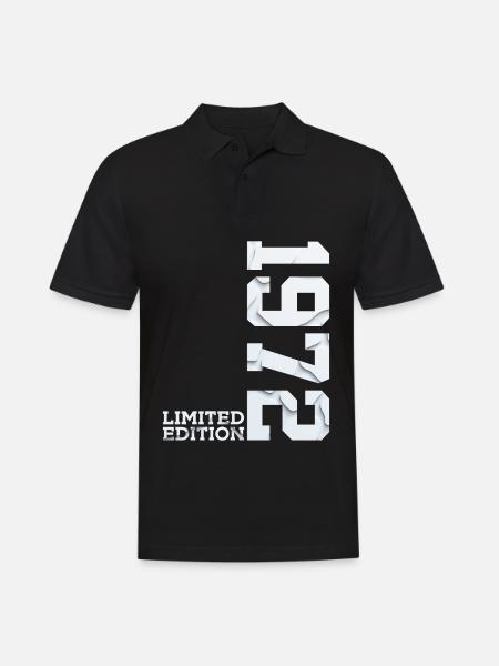 54TH BIRTHDAY LIMITED EDITION 1972 - Men's Polo Shirt - black