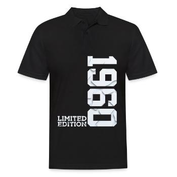 66TH BIRTHDAY LIMITED EDITION 1960 - Men's Polo Shirt - black - Front - Kai (181cm)