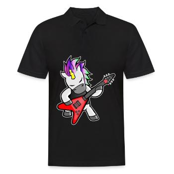 Cadeau de licorne pour femmes, hommes et enfants - Polo Homme - noir - Devant - Kai (181cm)