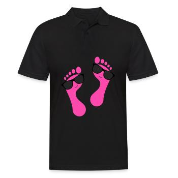 Foot care pedicure podiatrist nail salon gift - Men's Polo Shirt - black - Front - Kai (181cm)