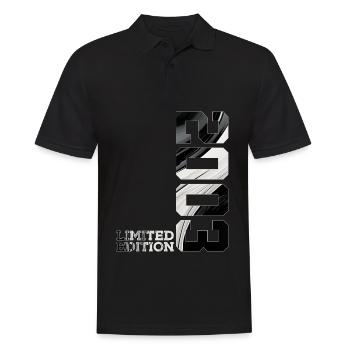 LIMITED EDITION 2003 23RD BIRTHDAY - Men's Polo Shirt - black - Front - Kai (181cm)