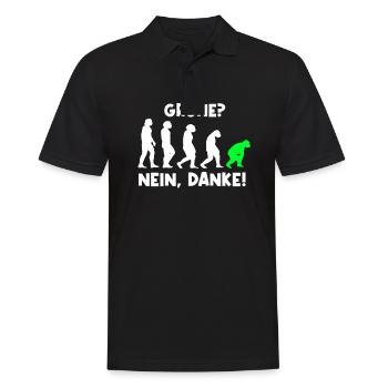 Grün? Nein Danke! Anti Grüne Anti Bearbock - Männer Poloshirt - Schwarz - Vorne - Kai (181cm)