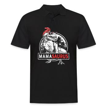Mama Sauraus Dino Mamasaurus Rex Dinosaur - Men's Polo Shirt - black - Front - Kai (181cm)