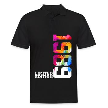 37TH BIRTHDAY LIMITED EDITION 1989 - Men's Polo Shirt - black - Front - Kai (181cm)