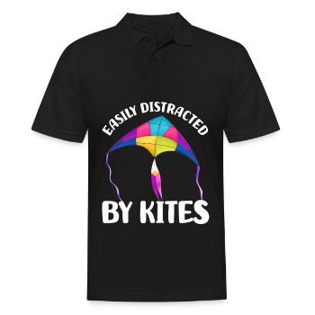 Drachensteigen Geschenke | Drachenfliegen Lassen - Männer Poloshirt - Schwarz - Vorne - Kai (181cm)