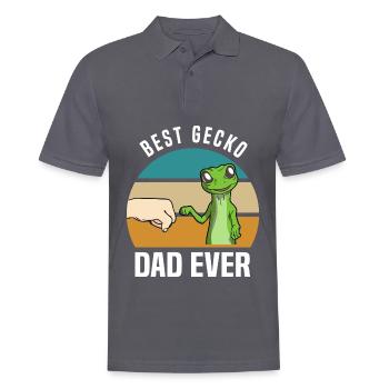 Gecko - Männer Poloshirt - Anthrazit - Vorne - Nico (186cm)