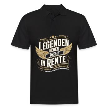 Legends to retire in 2027 - Men's Polo Shirt - black - Front - Kai (181cm)