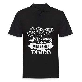 Hobby gardeners, fruit and vegetable gardeners - Men's Polo Shirt - black - Front - Kai (181cm)