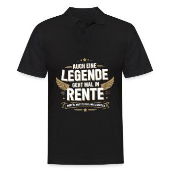 Even a legend retires - Men's Polo Shirt - black - Front - Kai (181cm)