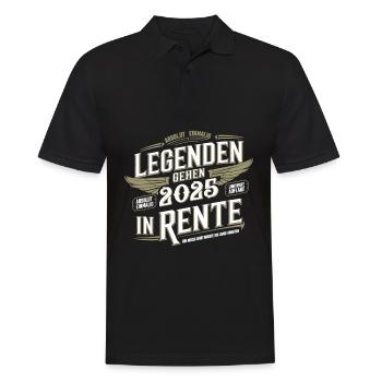 Legends to retire in 2025 Absolutely unique - Men's Polo Shirt - black - Front - Kai (181cm)