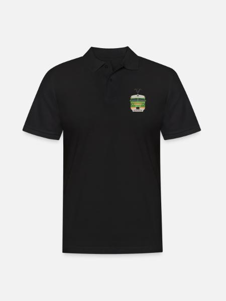 Train Russie - Polo Homme - noir