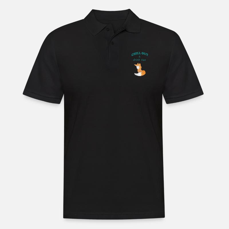 Chill Out - Männer Poloshirt - Schwarz