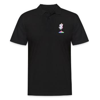 Licorne Licorne péter cadeau de licorne coloré - Polo Homme - noir - Devant - Kai (181cm)