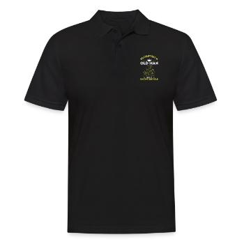 Biking, Bicycle Dad Grandpa Gift Road Bike - Men's Polo Shirt - black - Front - Kai (181cm)