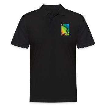 Basketballer athlete player gift idea - Men's Polo Shirt - black - Front - Kai (181cm)