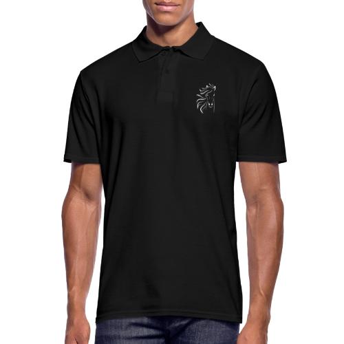 pferd silhouette - Männer Poloshirt