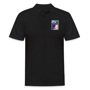 Abstract Faces Picasso - Männer Poloshirt - Schwarz - Vorne - Kai (181cm)