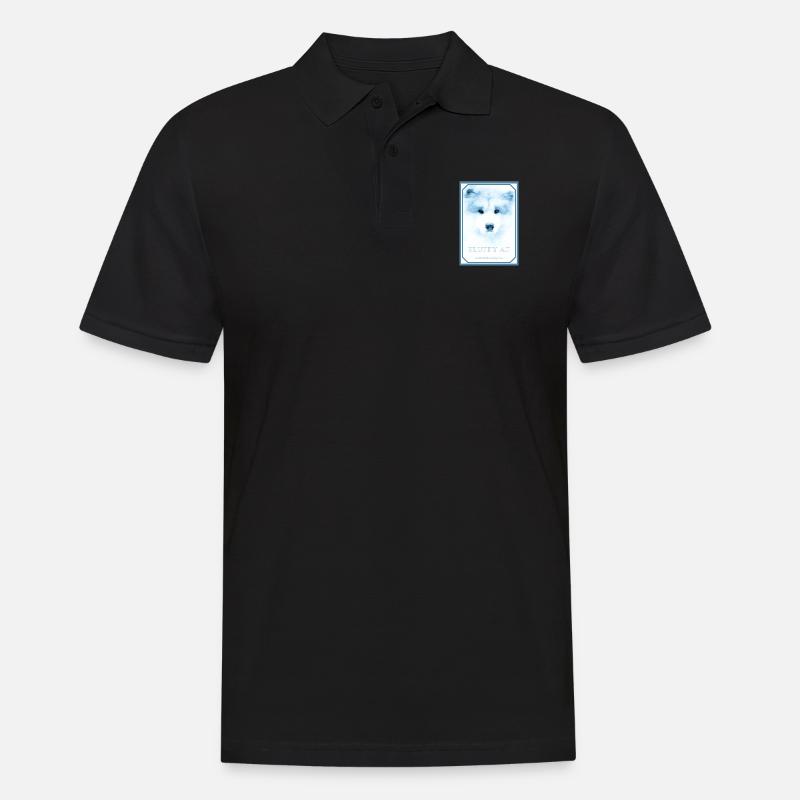 FLUFFY AF 1 - Männer Poloshirt - Schwarz