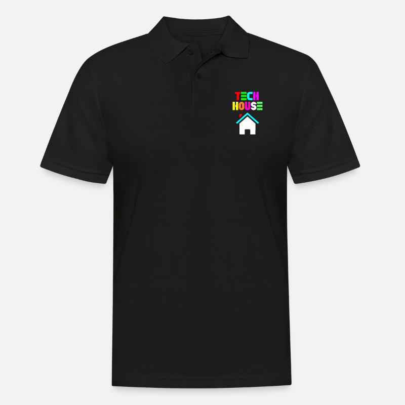 Tech-Haus 808 - Männer Poloshirt - Schwarz