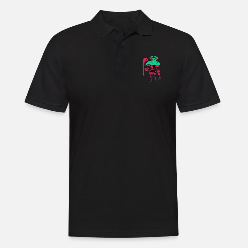Exo der nette Alien - Männer Poloshirt - Schwarz