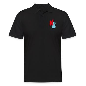 N O B II - Männer Poloshirt - Schwarz - Vorne - Kai (181cm)