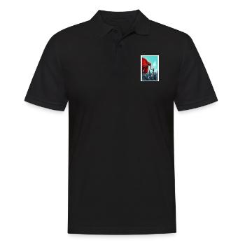 un air de Banksy - Polo Homme - noir - Devant - Kai (181cm)