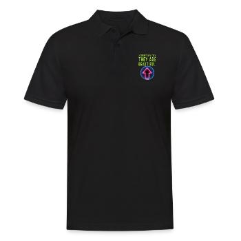 Beautiful eyes - Männer Poloshirt - Schwarz - Vorne - Kai (181cm)