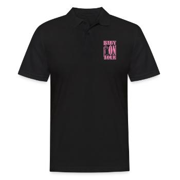 Baby on Tour - Männer Poloshirt - Schwarz - Vorne - Kai (181cm)