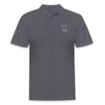 SAVE THE REEFS - Männer Poloshirt - Anthrazit - Vorne - Nico (186cm)