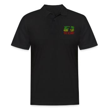 Schwarzer Mann - Männer Poloshirt - Schwarz - Vorne - Kai (181cm)