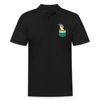 Vogelliebhaber Papagei Geschenk Brusttasche Kakadu - Männer Poloshirt - Schwarz - Vorne - Kai (181cm)