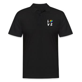 Love Sort Transgender LGBT Droits cadeaux - Polo Homme - noir - Devant - Kai (181cm)