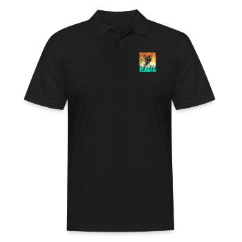 Eishockey Ice Hockey Retro Vintage Design Geschenk - Männer Poloshirt - Schwarz - Vorne - Kai (181cm)