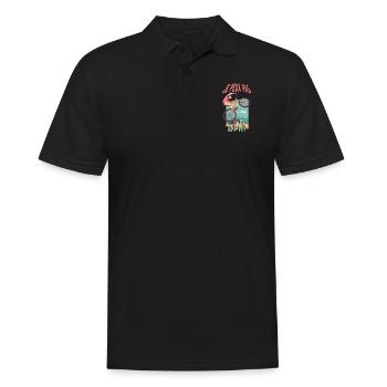 Je peux pas j'ai vtt - idée cadeau humoristique - Polo Homme - noir - Devant - Kai (181cm)