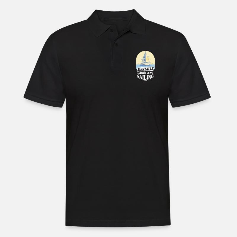 Segeln - Männer Poloshirt - Schwarz