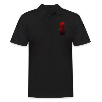 Bogenschießen Eleganz: Pfeil und Bogen - Männer Poloshirt - Schwarz - Vorne - Kai (181cm)