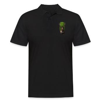 Majestic Monarch: Moose - Men's Polo Shirt - black - Front - Kai (181cm)