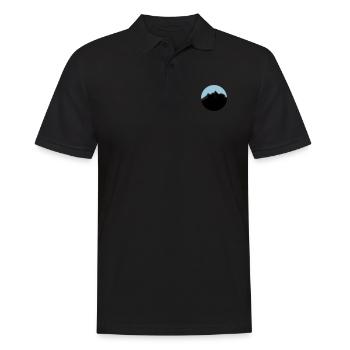 gebirge - Männer Poloshirt - Schwarz - Vorne - Kai (181cm)