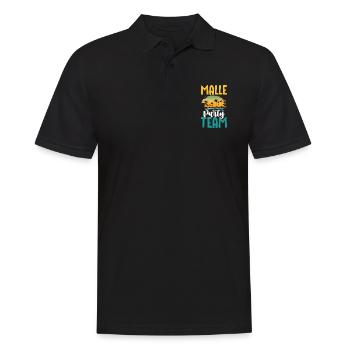 L’équipe Malle Party - Polo Homme - noir - Devant - Kai (181cm)