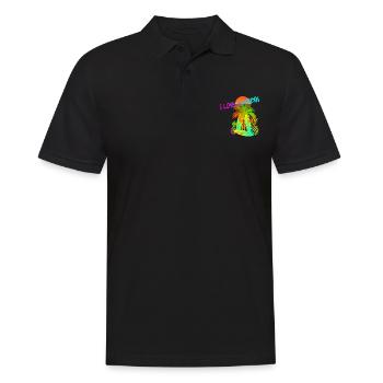 Amour des Caraïbes - Polo Homme - noir - Devant - Kai (181cm)